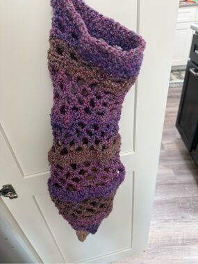 Handmade Crochet Grocery Sack Holder